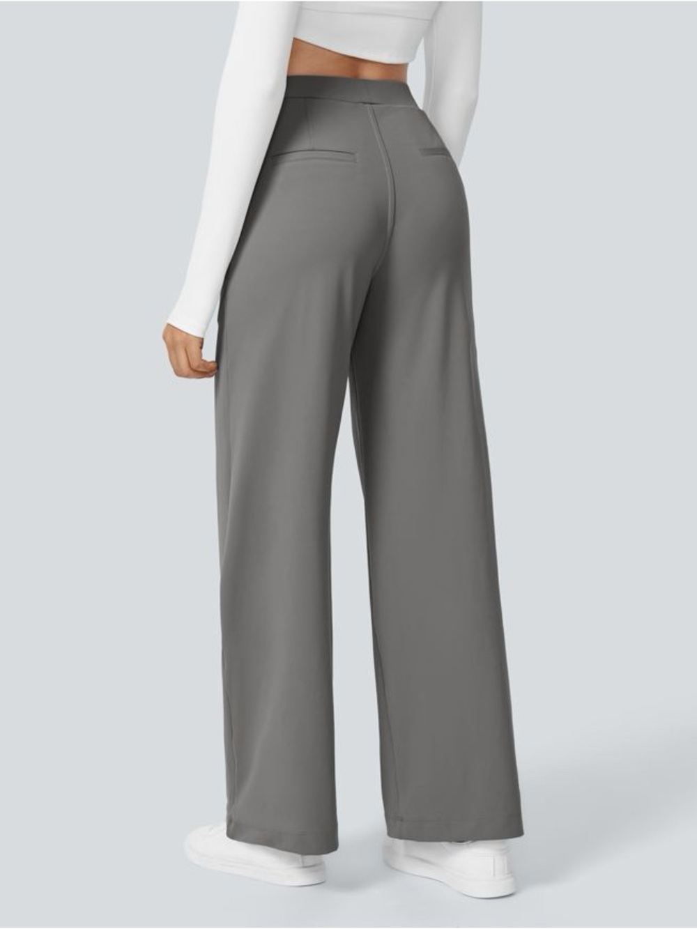 Halara Flex DayStretch High Waisted Pocket Straight Leg Work Pants Size Medium